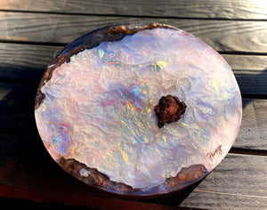 Pink opal inspired wall art