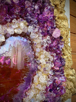 Load image into Gallery viewer, Amethyst geode inspired painting
