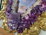 Load image into Gallery viewer, Amethyst geode inspired painting
