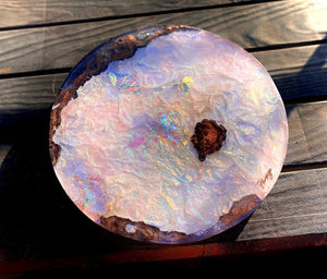 Pink opal inspired wall art