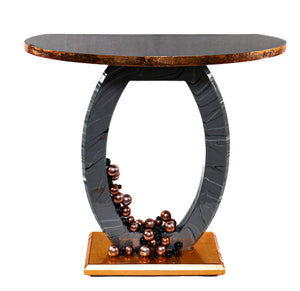 Marble and balls console table