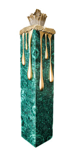 Malachite lamp