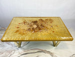 Load image into Gallery viewer, Gold floral table
