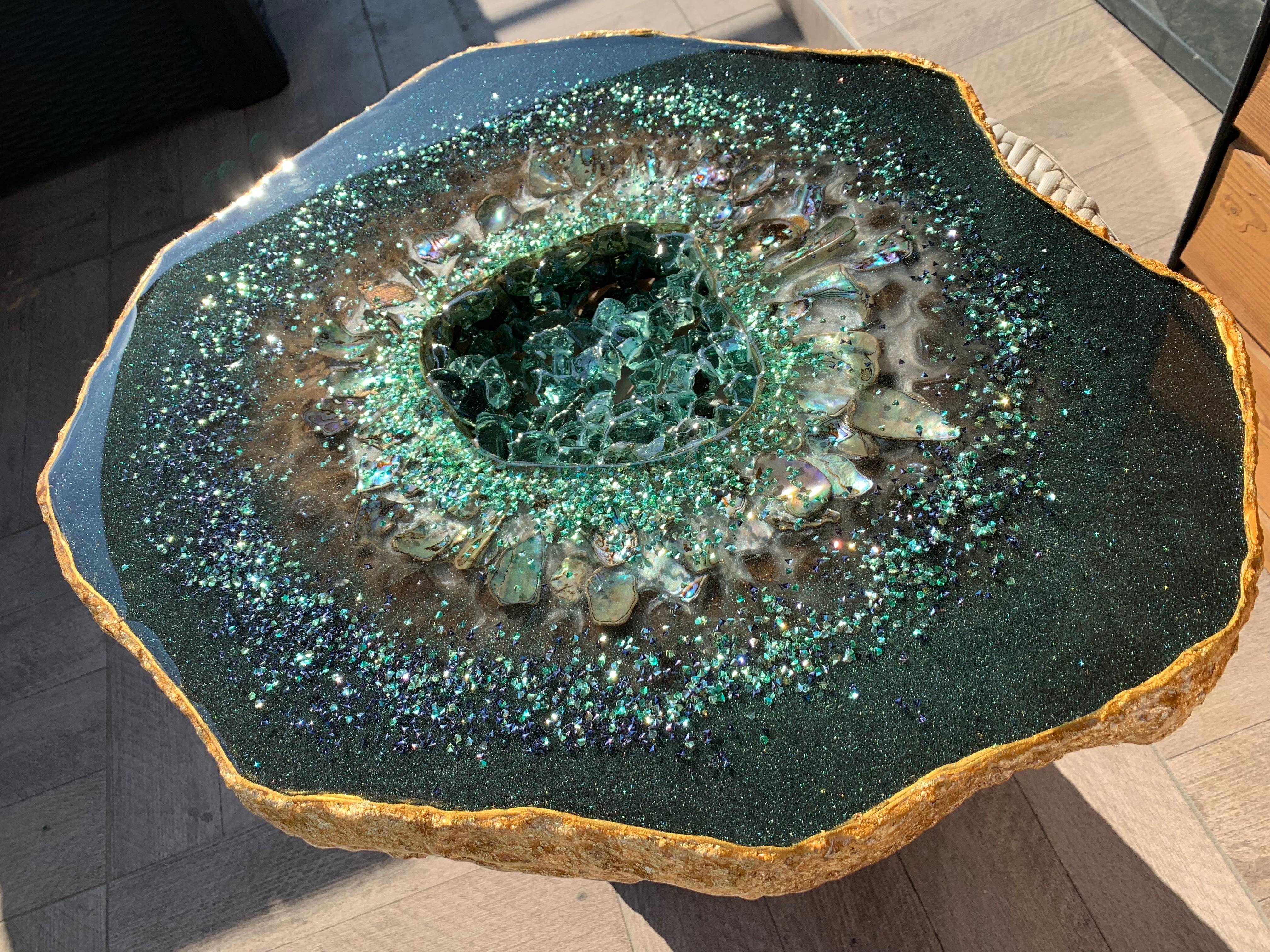 GREEN GEODE TABLE