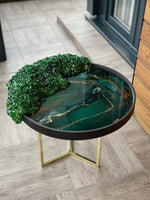 Load image into Gallery viewer, Emerald inspired geode table
