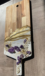 Load image into Gallery viewer, Amethyst love cheeseboard
