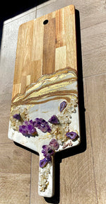 Load image into Gallery viewer, Amethyst love cheeseboard
