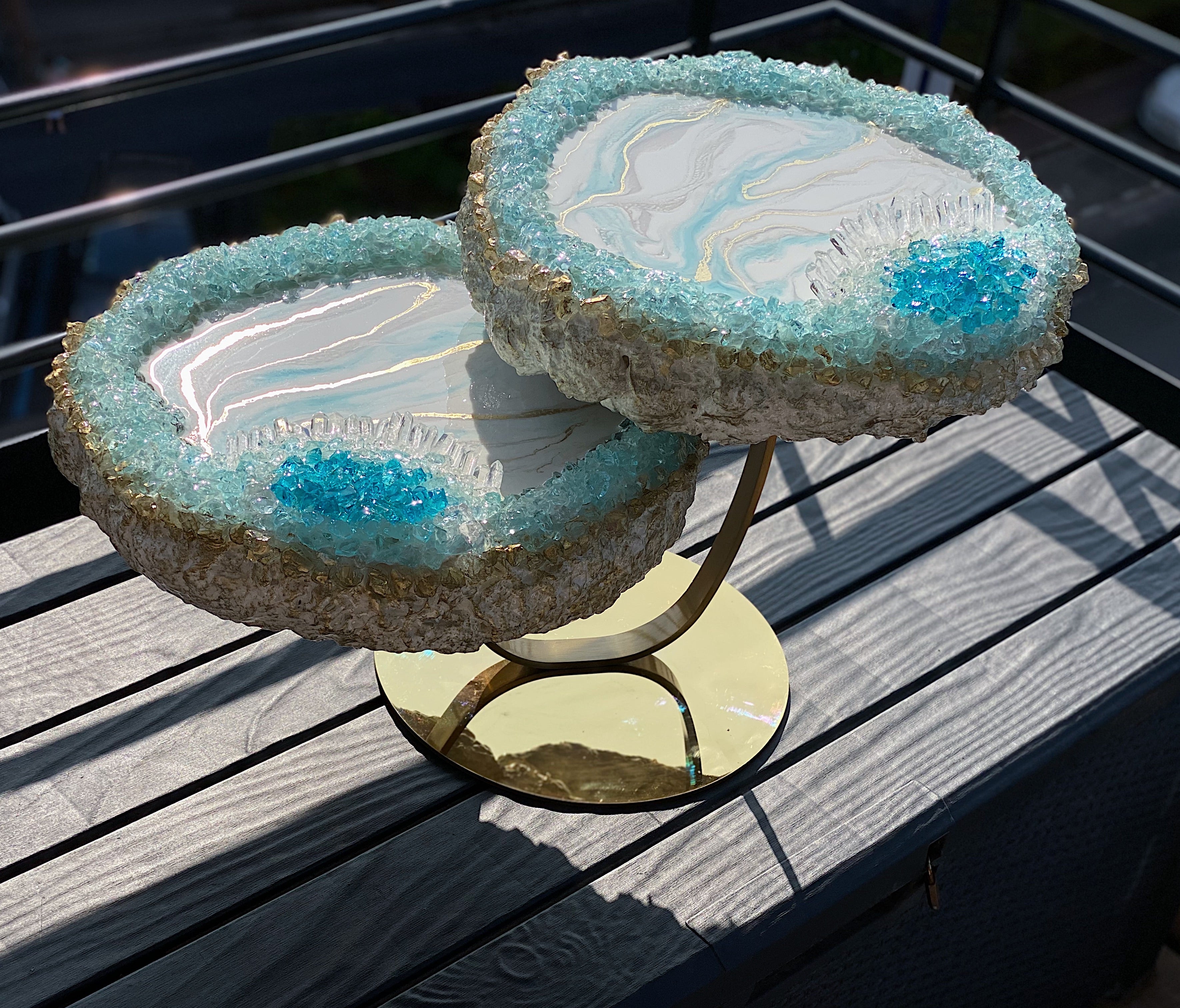 Aquamarine table