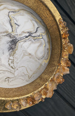 Load image into Gallery viewer, Citrine marble tray
