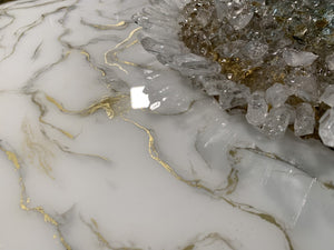 MARBLE GEODE TABLE